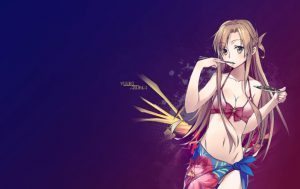 Asuna bikini NAU 300x189 TOP 10 personagens de anime de biquíni