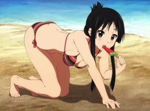 Mio Akiyama Bikini NAU 300x221 TOP 10 personagens de anime de biquíni